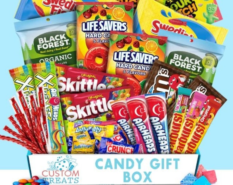 Ultimate Candy Assortment Care Package - Chocolate, Gummies, Candies - School, Work, Military or Home (30 Pack)