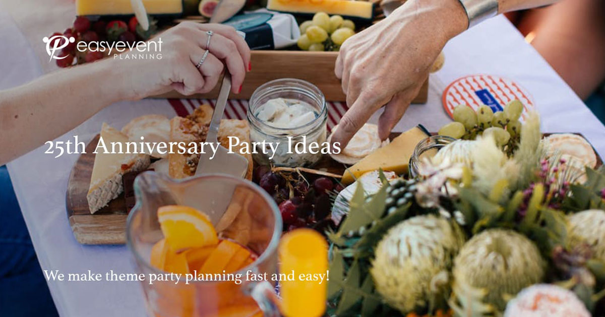 25th anniversary party ideas