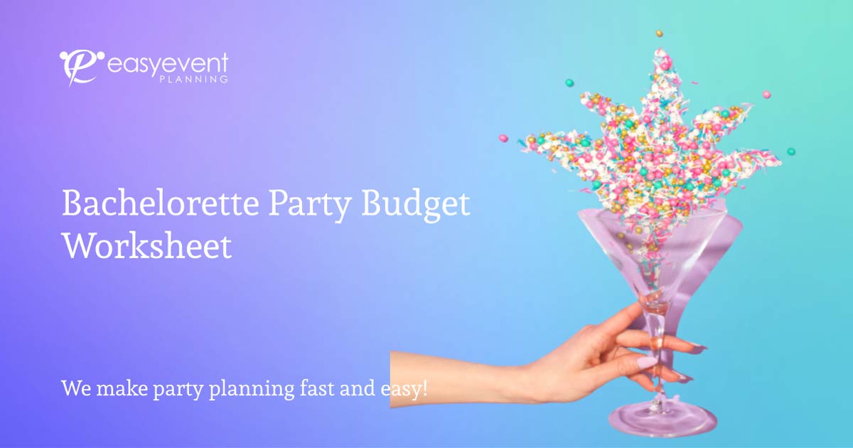 Bachelorette Party Budget Worksheet