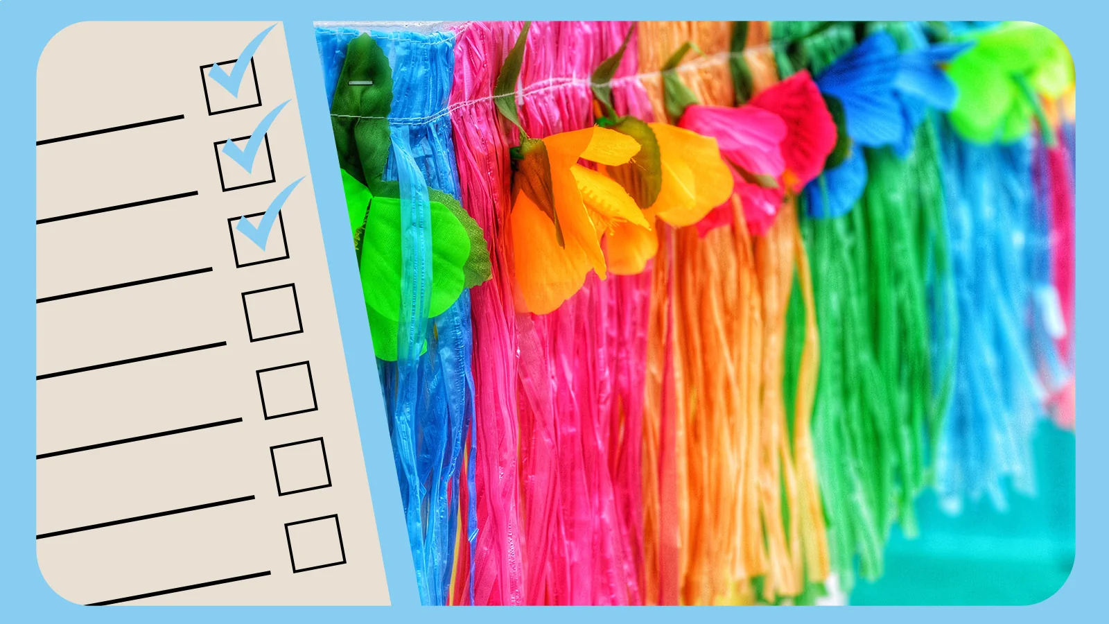 Luau pig roast planning checklist with custom timeline and detailed tasks