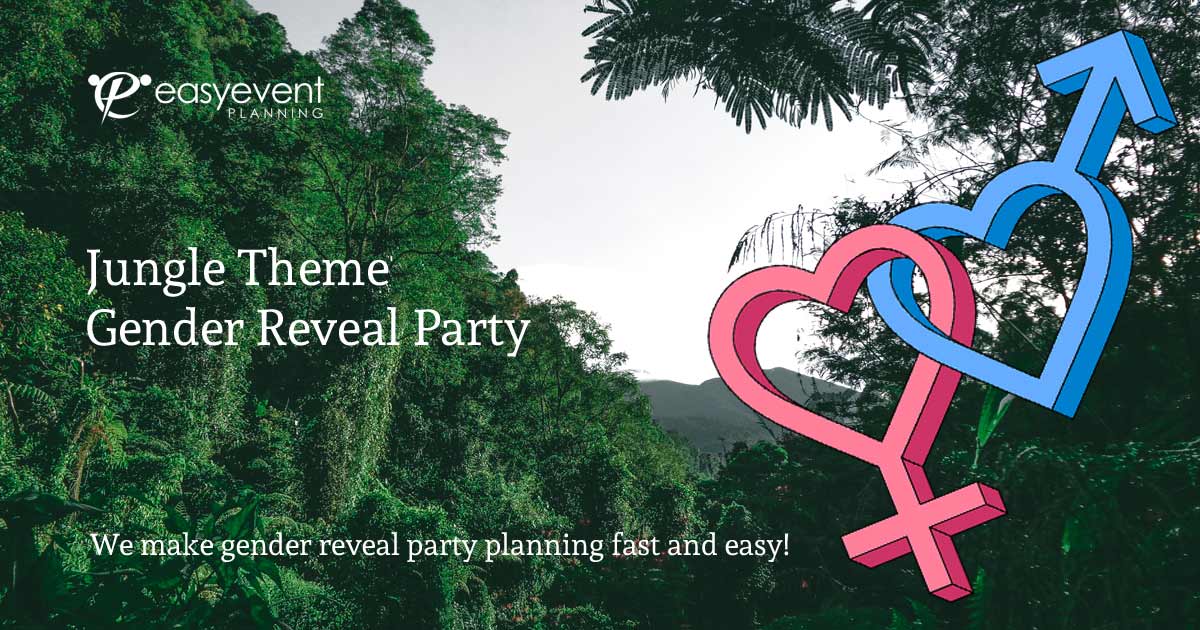 Jungle Theme Gender Reveal Party