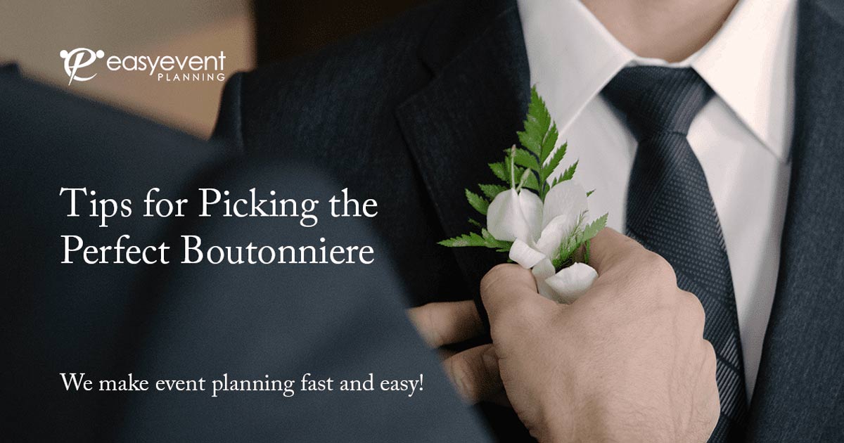 tips for picking the perfect boutonniere