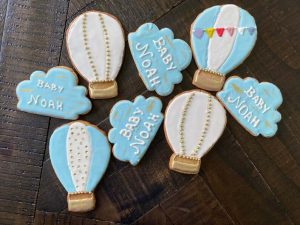 Cloud and Hot Air Balloon Cookies