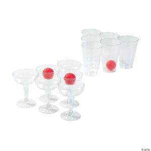 Beer pong kit with cups and balls