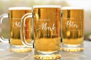 Customized beer mugs