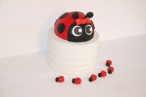 Ladybug cake topper 