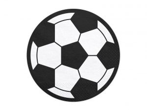 Napkin resembling a soccer ball