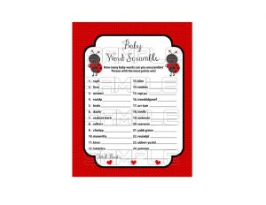 Unscramble the word, ladybug themed