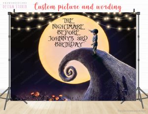 Nightmare Before Christmas custom photo backdrop