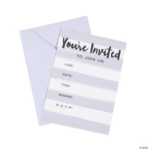 Simple custom invitation with basic information.