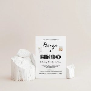 Custom bingo invite for adults only