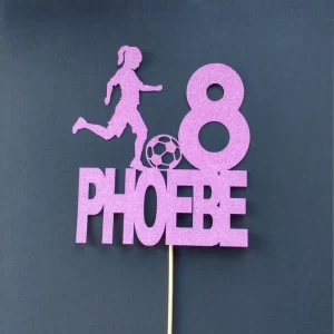 soccer cake topper