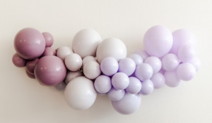 Different shades of purplebBalloons